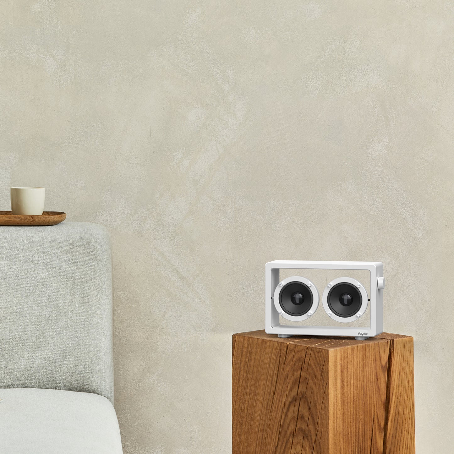 Jayine Cassette Mini  Wireless Portable Speaker-White