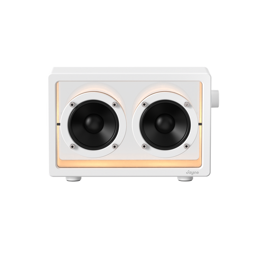 Jayine Cassette Glow  Wireless Portable Speaker-White