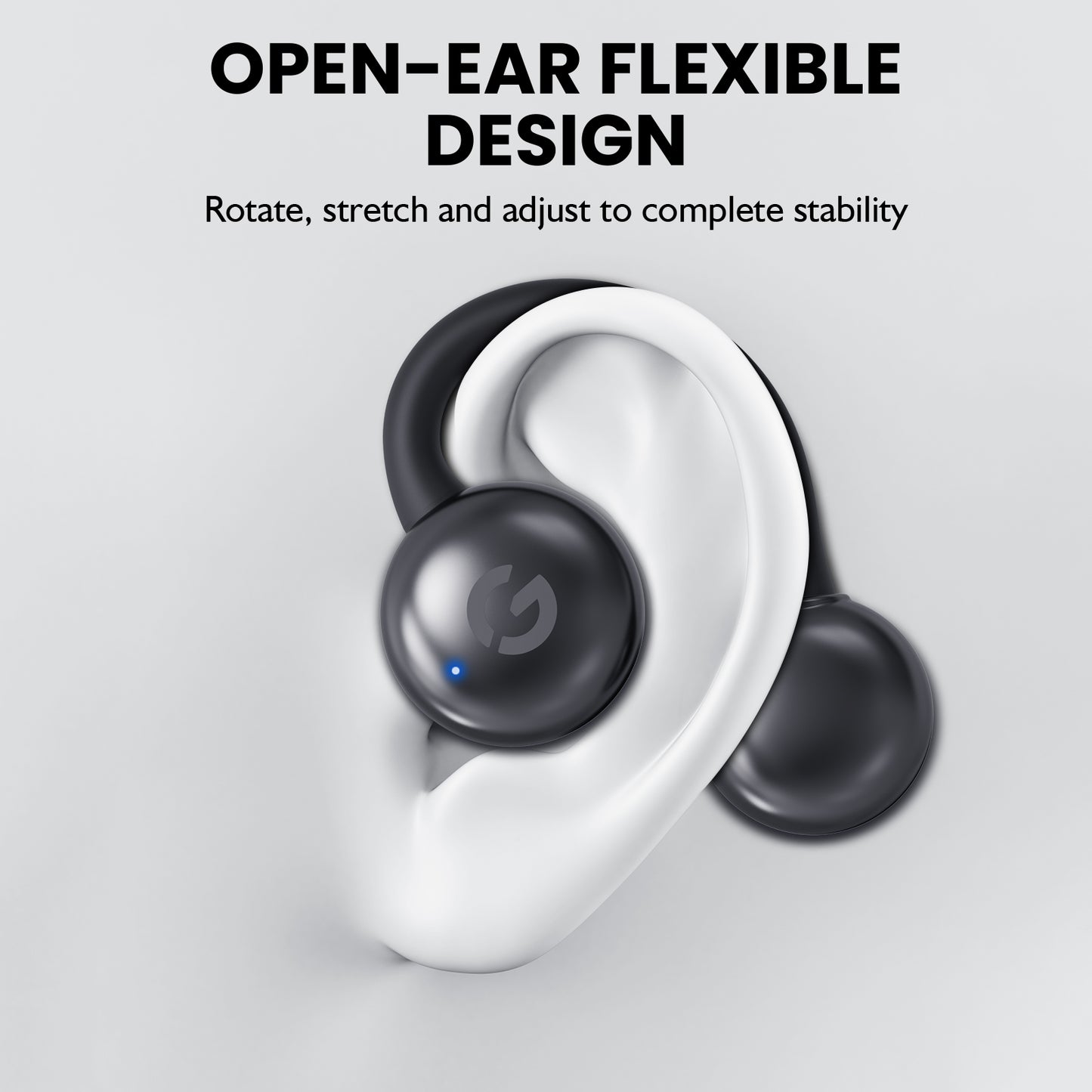 Open-Ear True Wireless Earbuds for Gym, Running & HIIT Workouts
