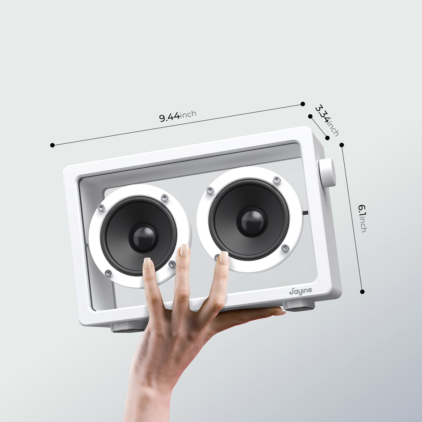 Jayine Cassette Mini  Wireless Portable Speaker-White